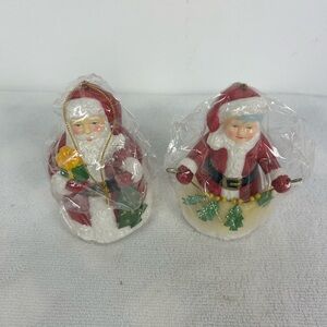Avon VTG 2002 - Christmas Bell Ornament Mr. & Mrs. Claus Ceramic Figures